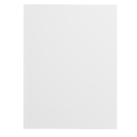 Blank Paper Mockup  3D Icon