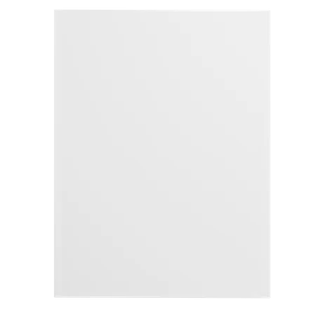 Blank Paper Mockup  3D Icon