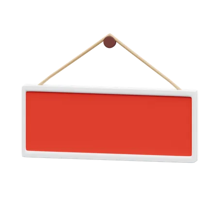 Blank plank board  3D Illustration