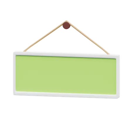 Blank plank board  3D Illustration