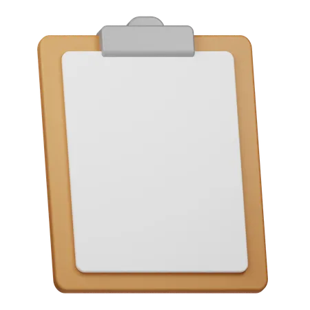 Blank Report  3D Icon