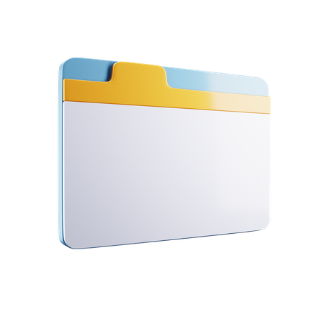 Blank Webpage  3D Icon