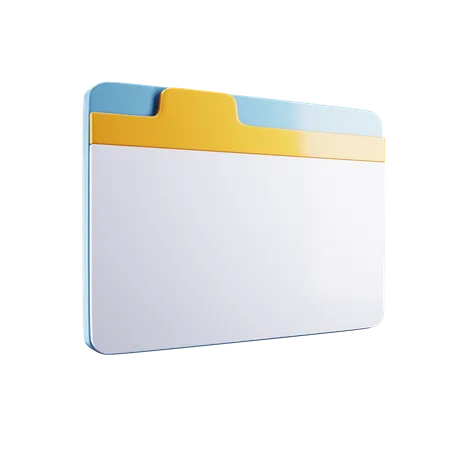 Blank Webpage  3D Icon