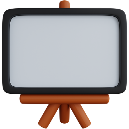 Blank Whiteboard  3D Icon