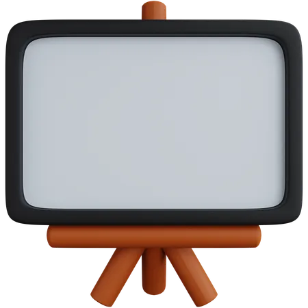 Blank Whiteboard  3D Icon