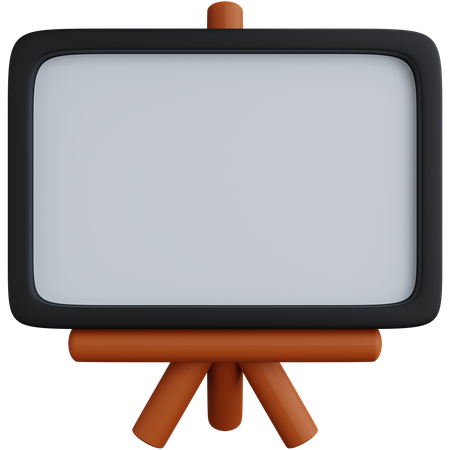 Blank Whiteboard  3D Icon