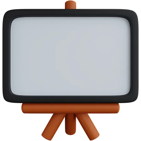 Blank Whiteboard  3D Icon