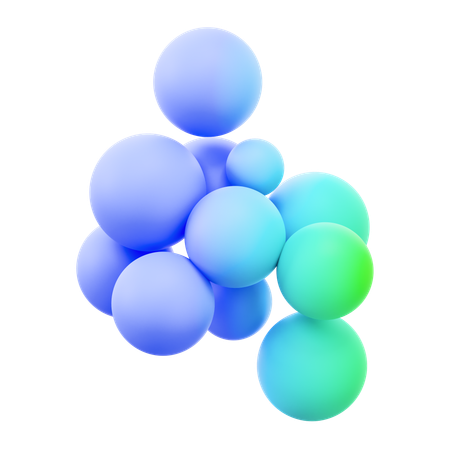 Blase abstrakt  3D Icon