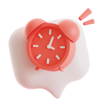 Blasen-Wecker-Benachrichtigung  3D Icon