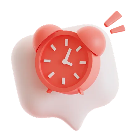 Blasen-Wecker-Benachrichtigung  3D Icon