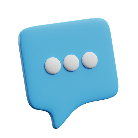 Blasen-Chat  3D Icon