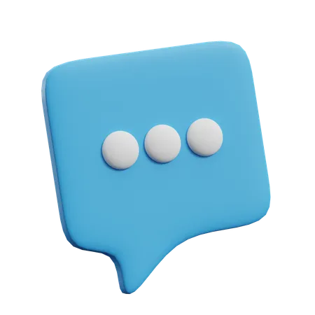 Blasen-Chat  3D Icon