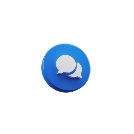 Blasen-Chat  3D Icon