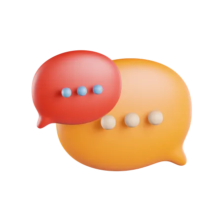 Blasen-Chat  3D Icon