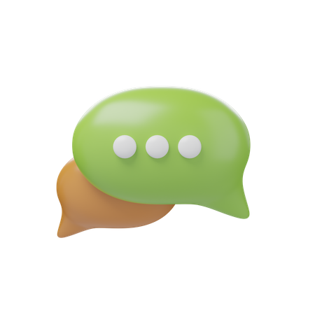 Blasen-Chat  3D Icon