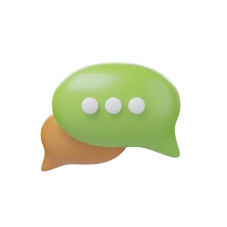 Blasen-Chat  3D Icon