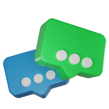 Blasen-Chat  3D Icon