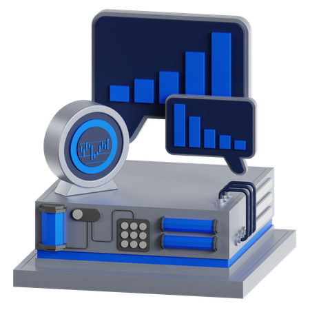 Blasendiagramm  3D Icon