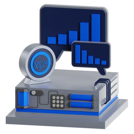 Blasendiagramm  3D Icon