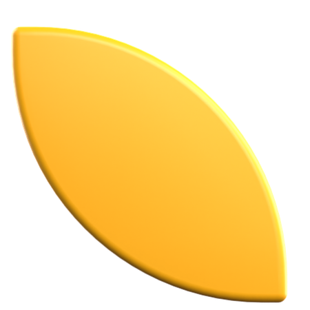 Blatt geometrische Form  3D Icon