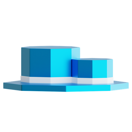 Blau  3D Icon