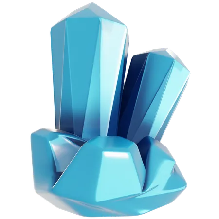 Blauer Diamant  3D Icon