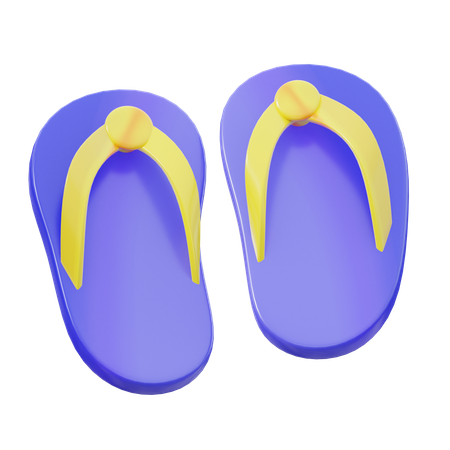 Blaue Flip-Lop  3D Icon