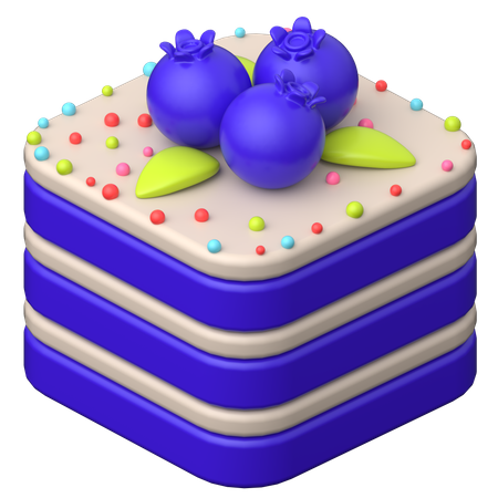 Blaubeerkuchen  3D Icon