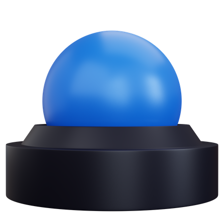 Blaue Kugellampe  3D Icon