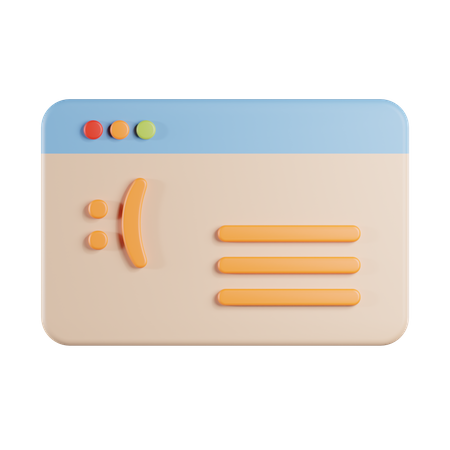 Blauer Bildschirm  3D Icon