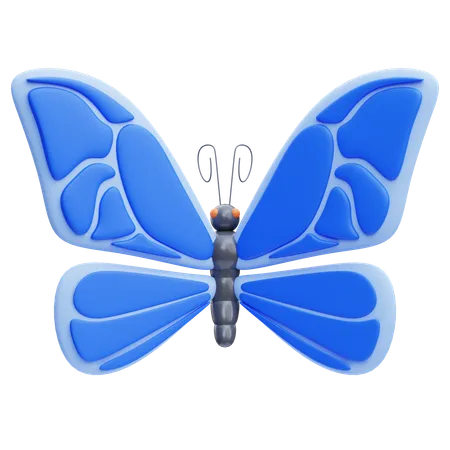 Blauer Schmetterling  3D Icon