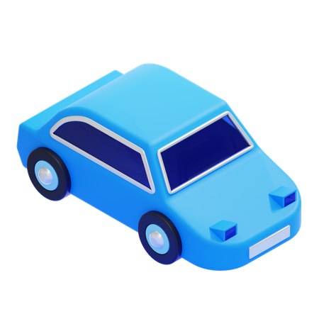 Blaues Auto  3D Icon