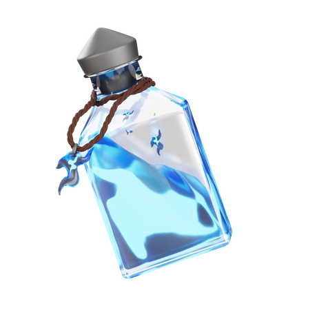 Blaues Feuerspiel  3D Icon