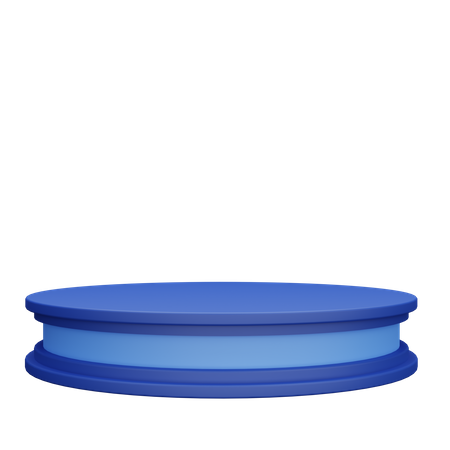 Blaues Podest  3D Icon