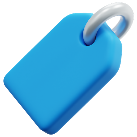 Blaues Preisschild  3D Icon