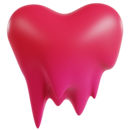 Bleeding Love Heart  3D Icon