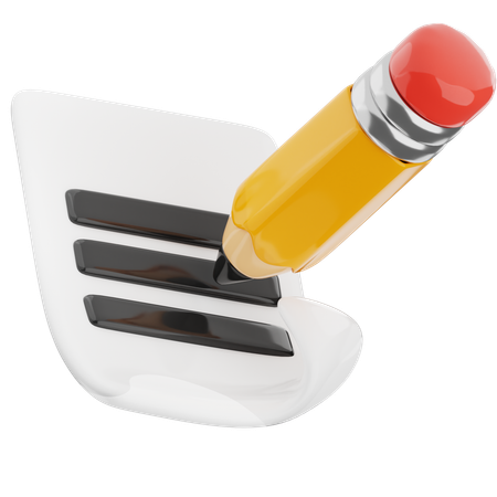 Bleistift  3D Icon