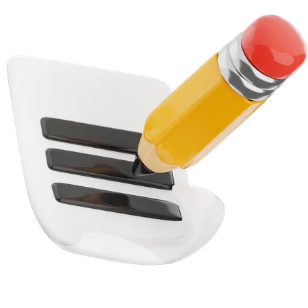 Bleistift  3D Icon