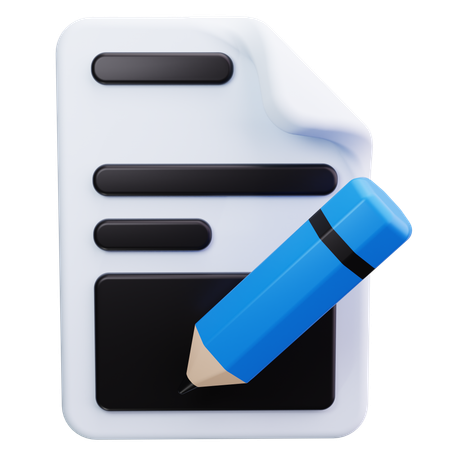 Bleistift  3D Icon