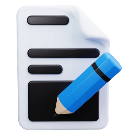 Bleistift  3D Icon