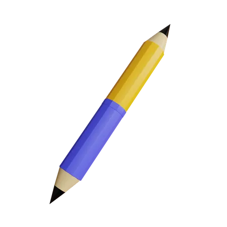 Bleistift zweiseitig  3D Icon