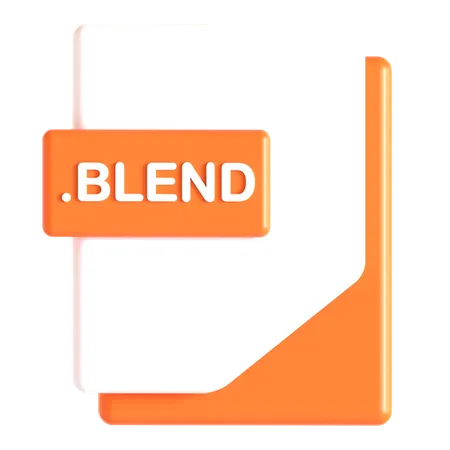 Blend-Erweiterung  3D Icon