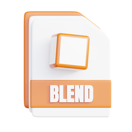 Blend File  3D Icon