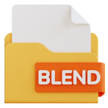 Blend File  3D Icon