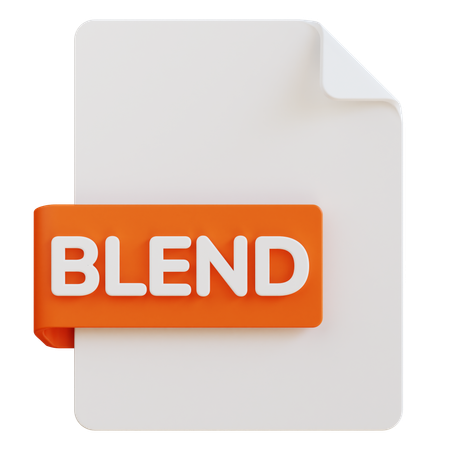 Blend File  3D Icon