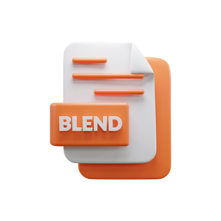 Blend File  3D Icon