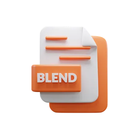 Blend File  3D Icon