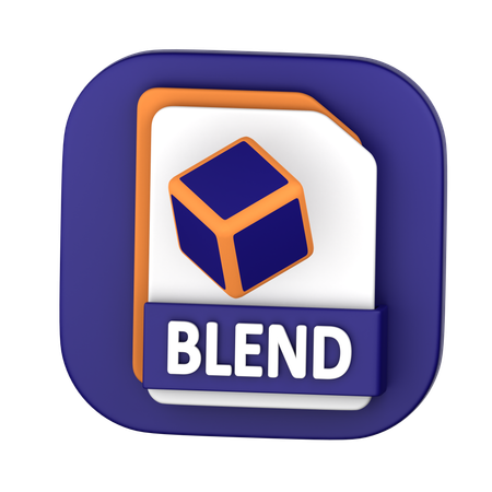 Blend File  3D Icon