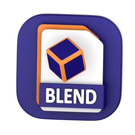 Blend File  3D Icon