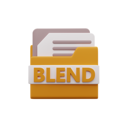 Blend File  3D Icon